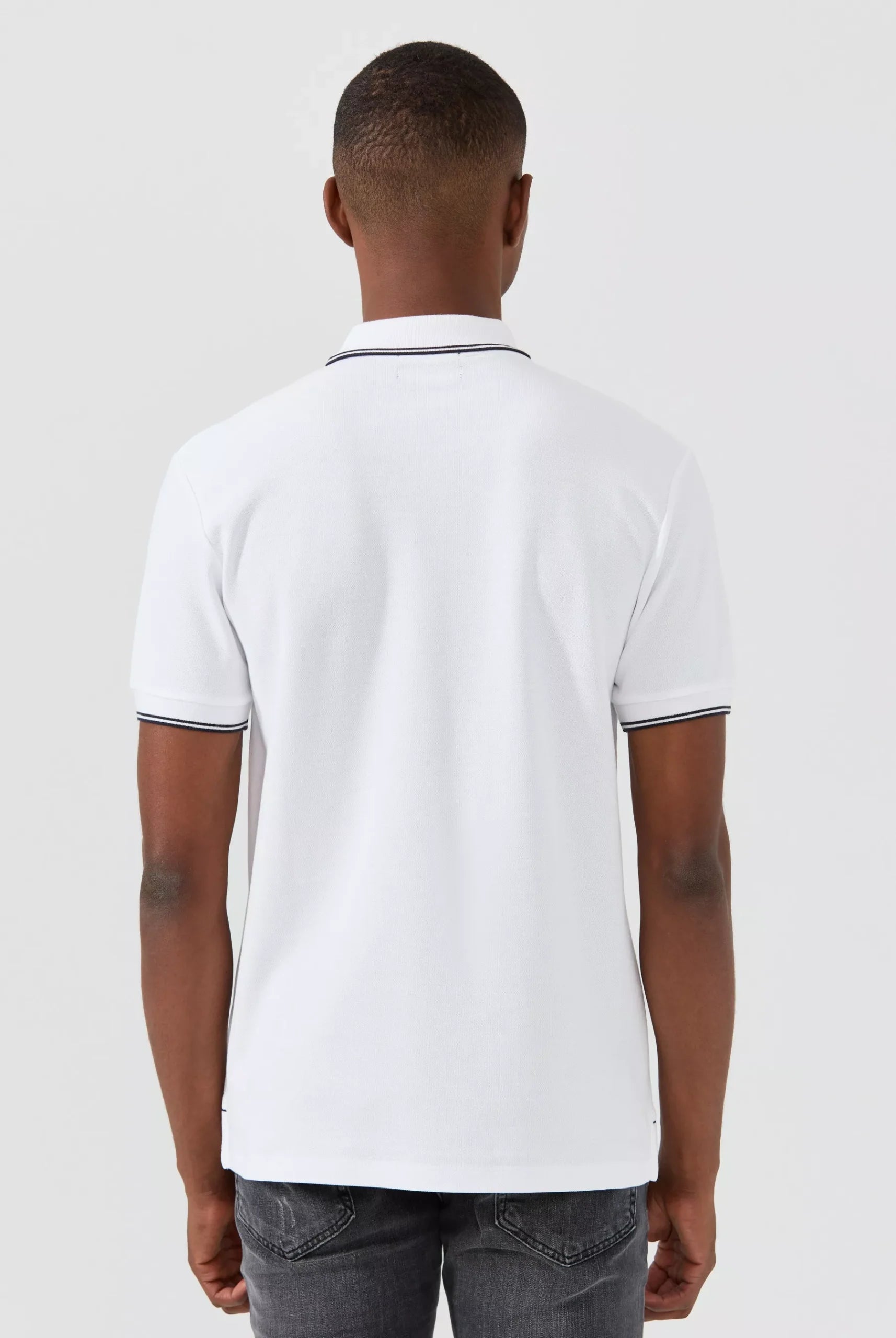 Nouvel Pima Cotton Basic Polo - White