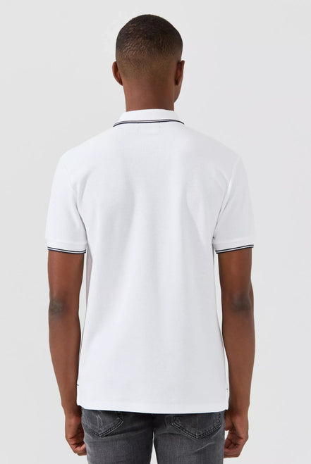 Nouvel Pima Cotton Basic Polo - White