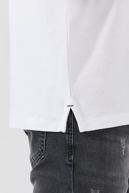 Nouvel Pima Cotton Basic Polo - White