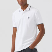 Nouvel Pima Cotton Basic Polo - White