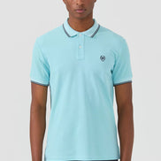 Nouvel Pima Cotton Basic Polo - Ice Blue