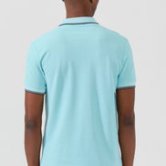 Nouvel Pima Cotton Basic Polo - Ice Blue
