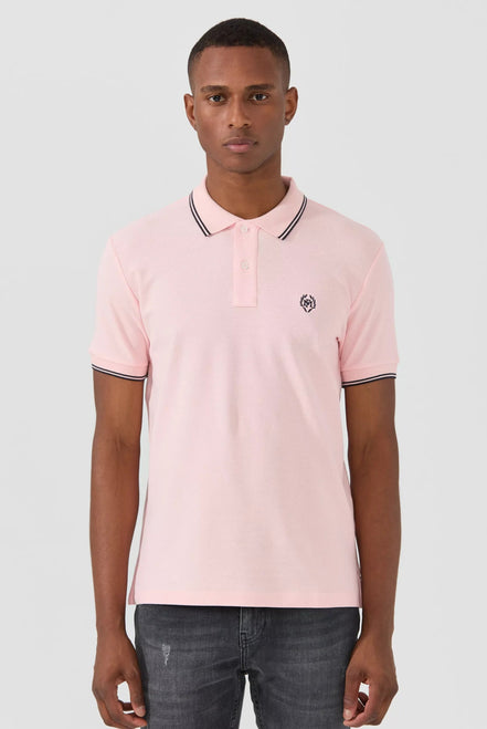 Nouvel Pima Cotton Basic Polo - Pink