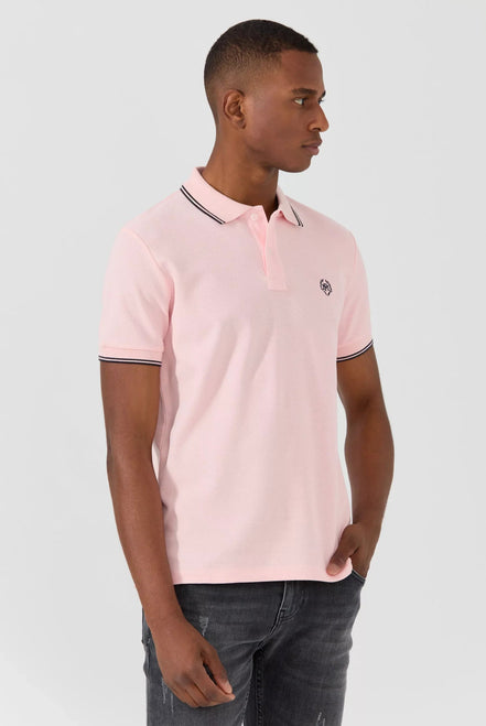 Nouvel Pima Cotton Basic Polo - Pink