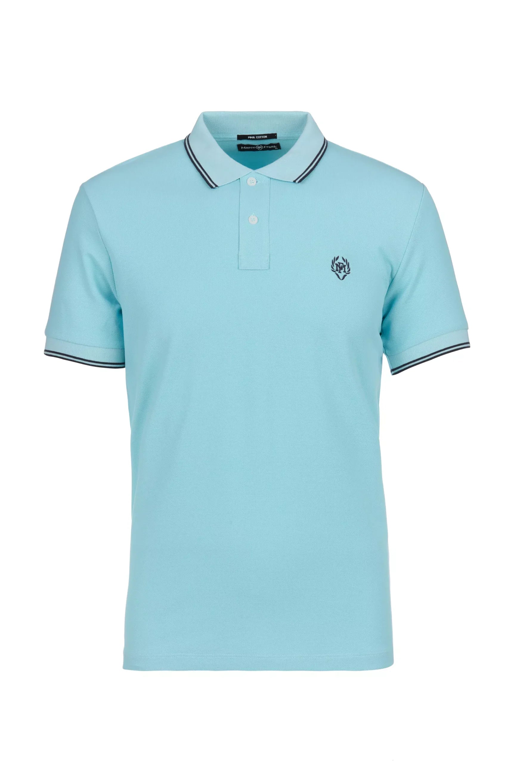 Nouvel Pima Cotton Basic Polo - Ice Blue