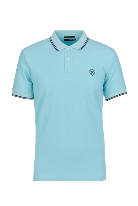 Nouvel Pima Cotton Basic Polo - Ice Blue