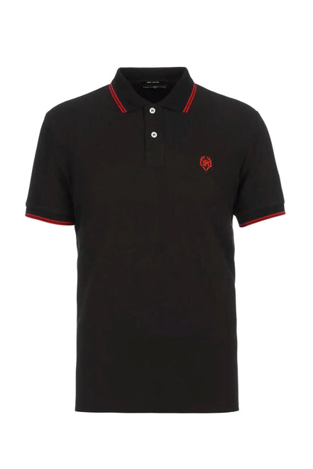 Nouvel Pima Cotton Basic Polo - Black