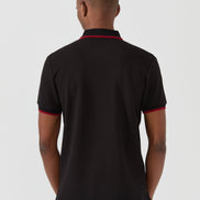 Nouvel Pima Cotton Basic Polo - Black