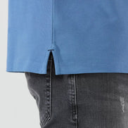 Pierre Pima Cotton Basic Polo - Indigo