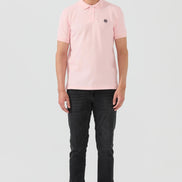 Pierre Pima Cotton Basic Polo - Pink
