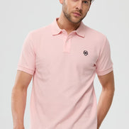Pierre Pima Cotton Basic Polo - Pink