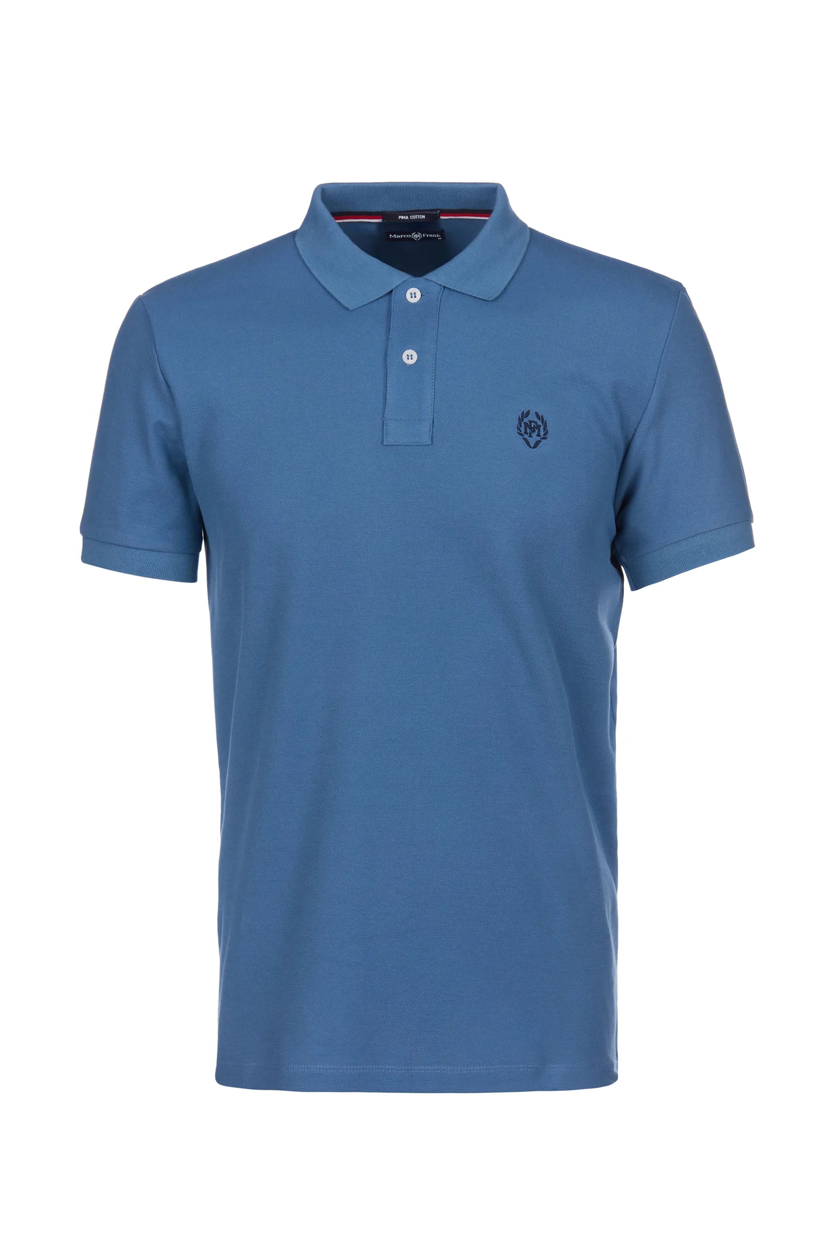 Pierre Pima Cotton Basic Polo - Indigo