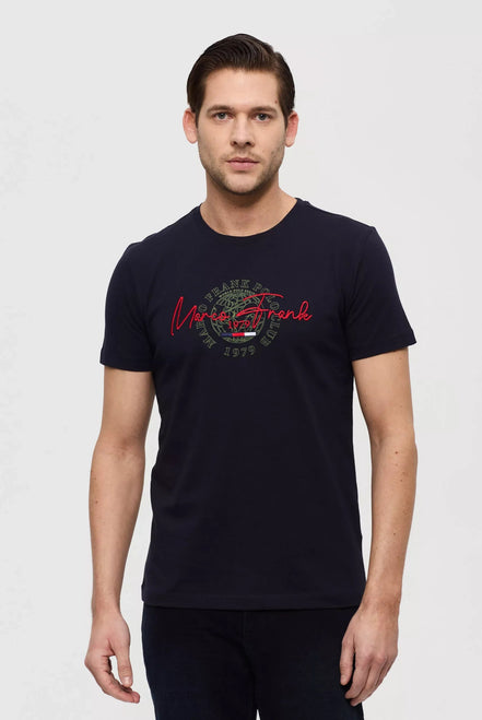 Daniel Pima Cotton T-Shirt - Navy
