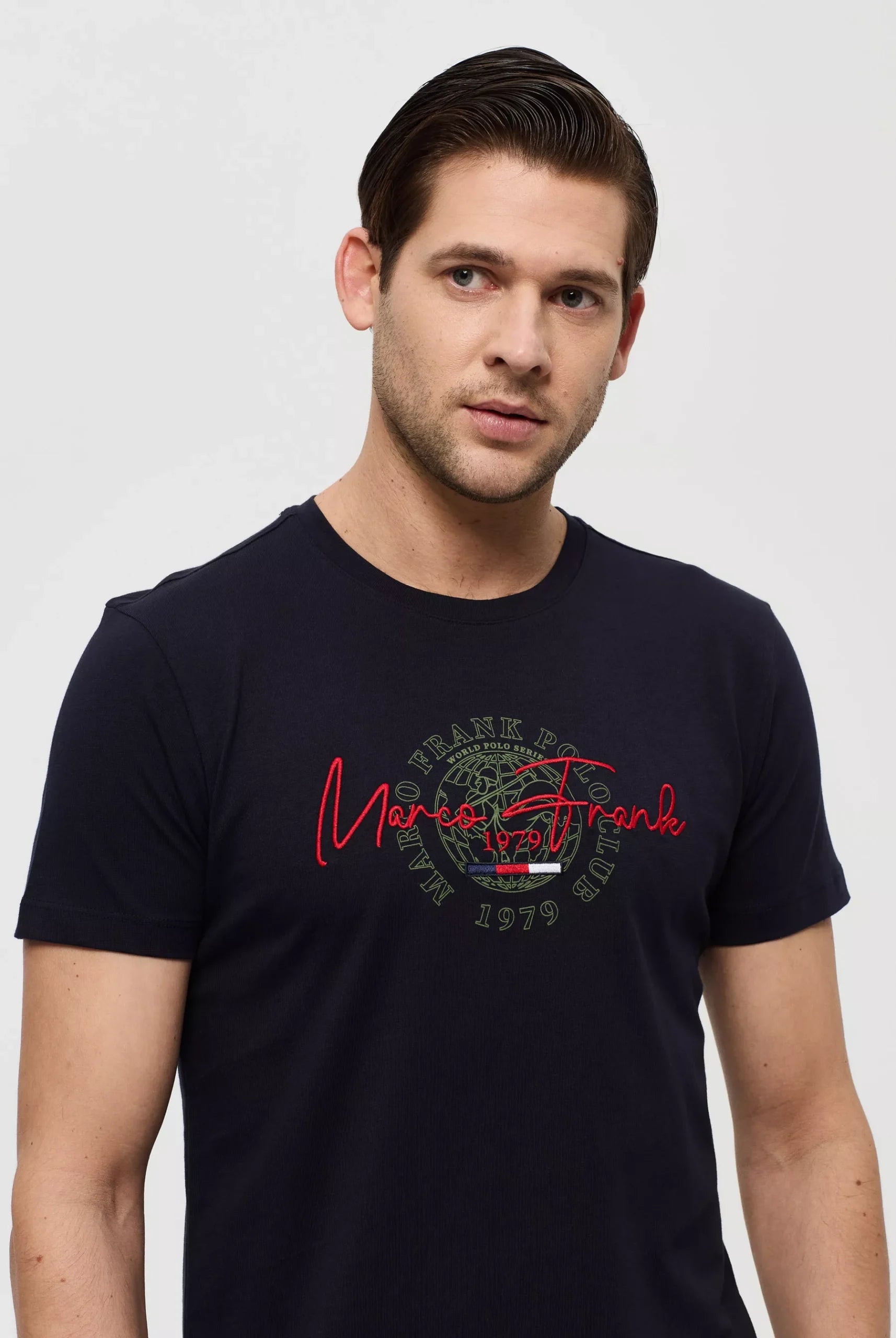 Daniel Pima Cotton T-Shirt - Navy