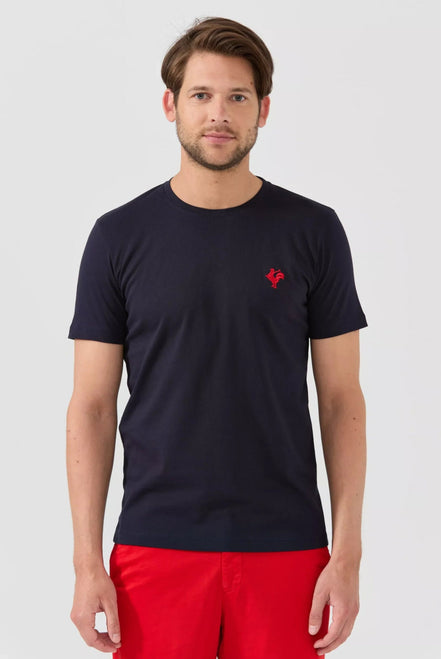 Gerard Pima Cotton T-Shirt - Navy