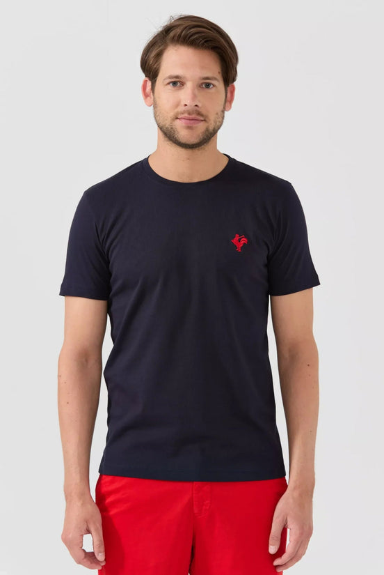 Gerard Pima Cotton T-Shirt - Navy