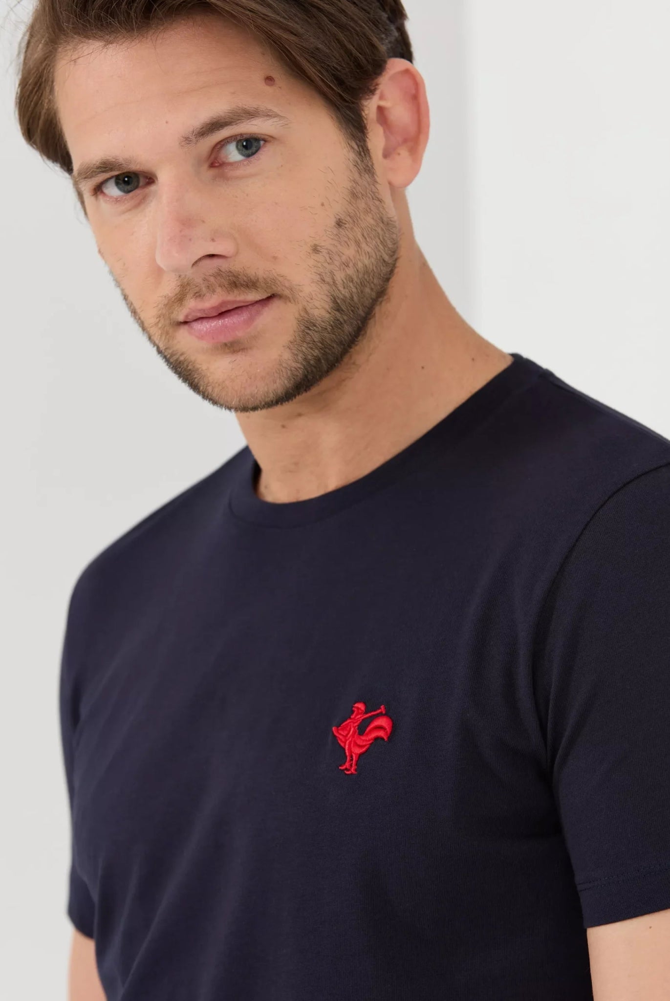 Gerard Pima Cotton T-Shirt - Navy