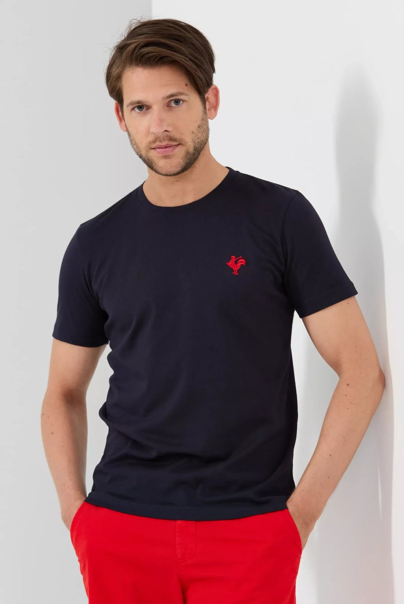 Gerard Pima Cotton T-Shirt - Navy