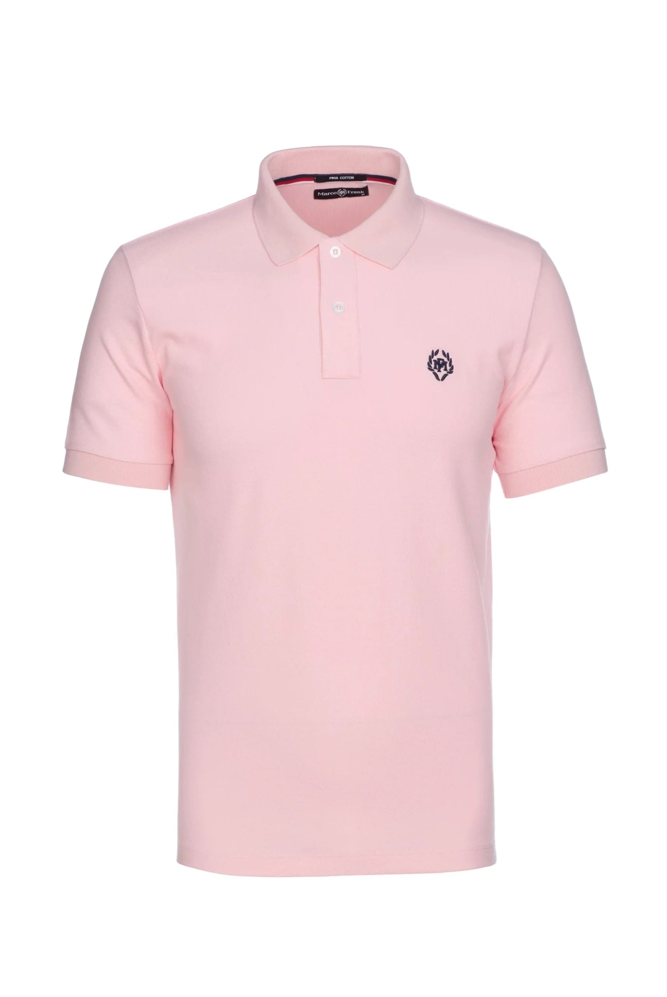 Pierre Pima Cotton Basic Polo - Pink